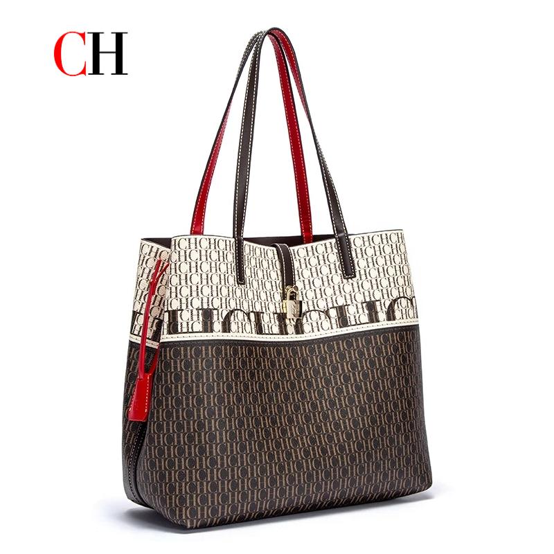 Women Bags On Sale - CH レディースハンドバッグ大容量ショルダーバッグレディースハンドバッグ高級ブランド 2026 新多機能ファッションデザインクラシックレトロ