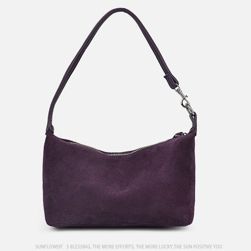 2026年新作。レトロなスエード素材の小ぶりなショルダーバッ - Women Bags 2026 Trends のレビューと価格