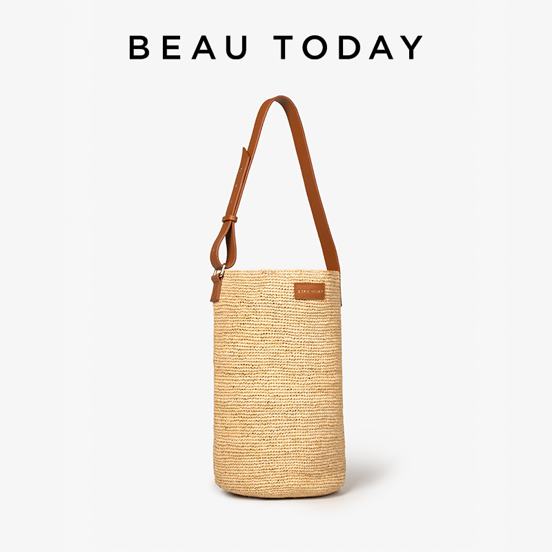 BEAUTODAY バケットバッグ女性ラフィアソリッドカラー - Women'S Raffia Bags のレビューと価格